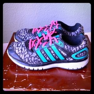 Girls Pink & Turquoise Adidas size 2